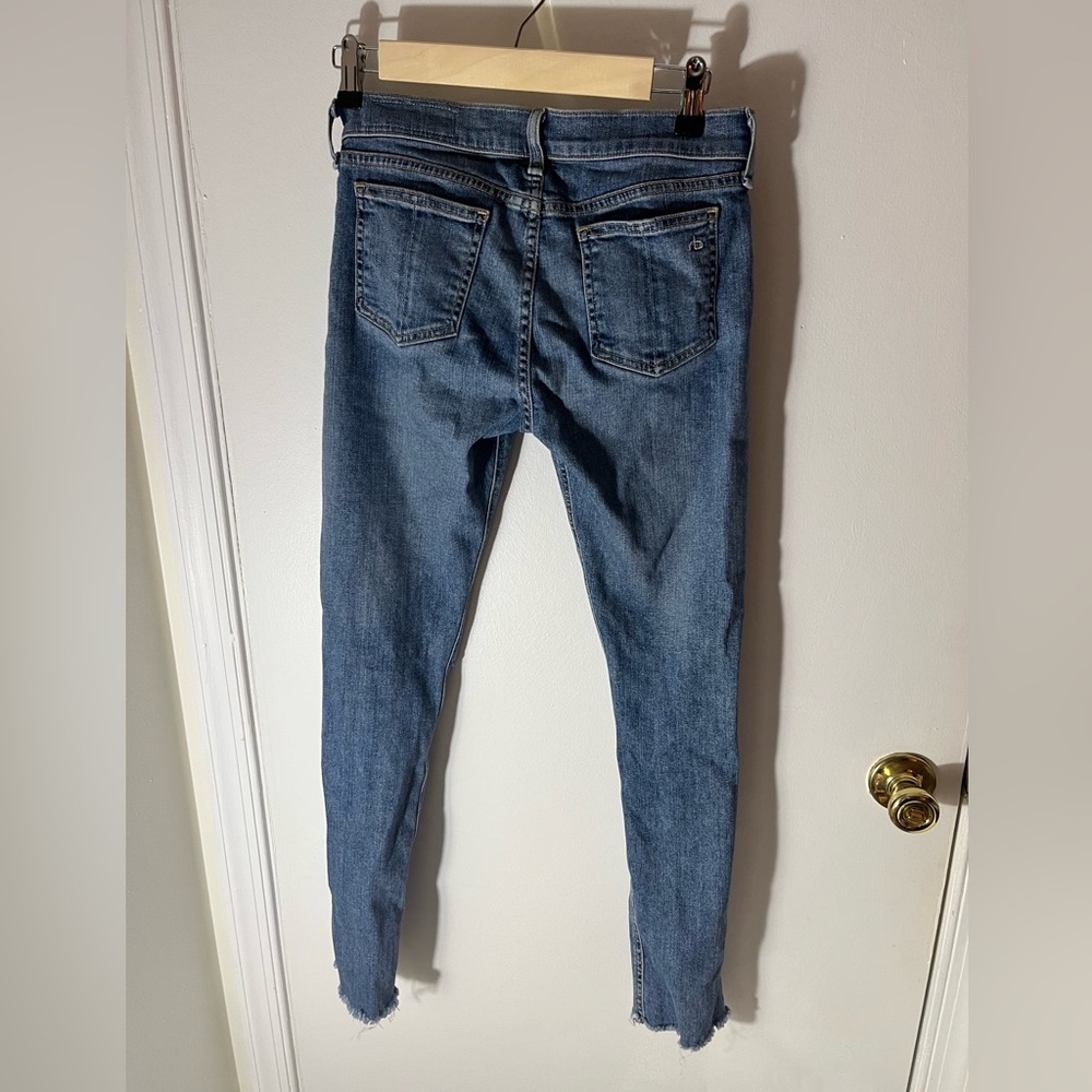 rag & bone Blue Straight Leg Jeans - Picture 7 of 9